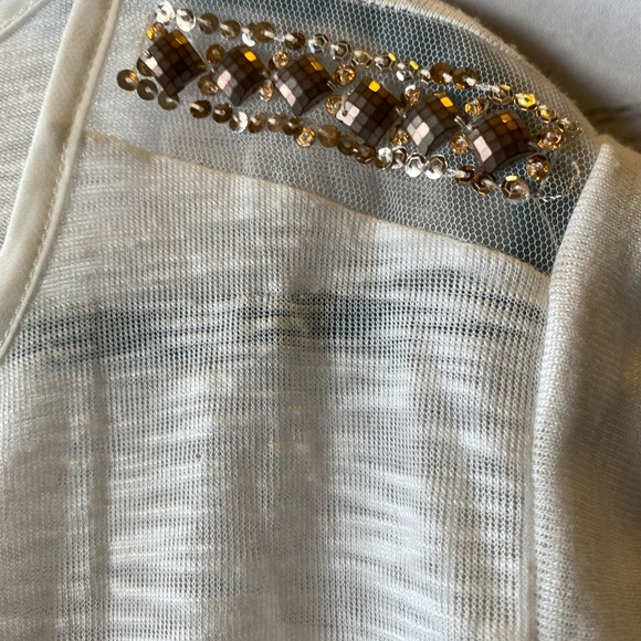 White sheer shirt size large - Picture 2 of 4